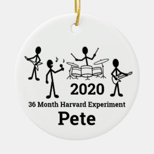 Ornamento De Cerâmica Banda de Rock Stick Figura, Personalize