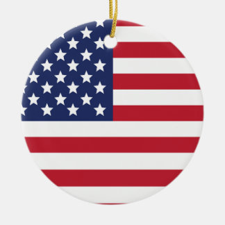 Ornamento De Cerâmica bandeira americana