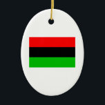 Ornamento De Cerâmica Bandeira Americana Africana<br><div class="desc">Bandeira Afro-Americana ou Bandeira da Diáspora Africana,  com fronteira cinza. Maneira simples e verdadeira de compartilhar seu orgulho em sua cultura,  herança e ancestralidade americana negra e africana. presente de excelente para Kwanzaa em qualquer momento especial.</div>
