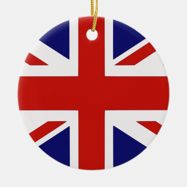 Ornamento De Cerâmica bandeira britânica (Frente)