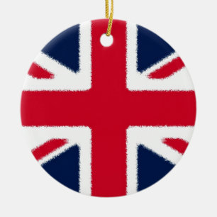 Ornamento De Cerâmica Bandeira Britânica