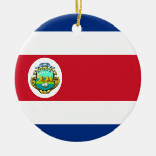 Ornamento De Cerâmica Bandeira Costa Rica
