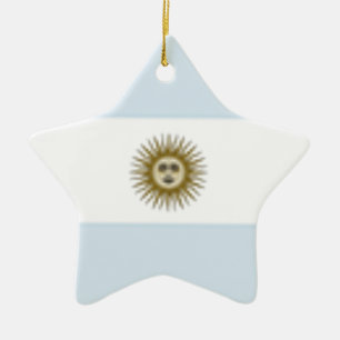 Ornamento De Cerâmica Bandeira da Argentina
