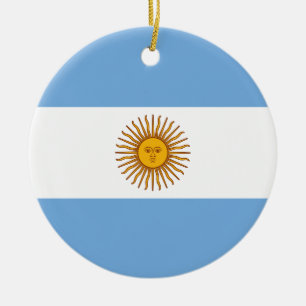 Ornamento De Cerâmica Bandeira da Argentina