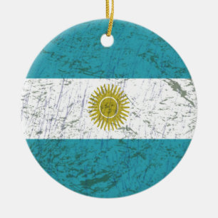 Ornamento De Cerâmica Bandeira da Argentina