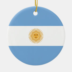 Ornamento De Cerâmica Bandeira da Argentina