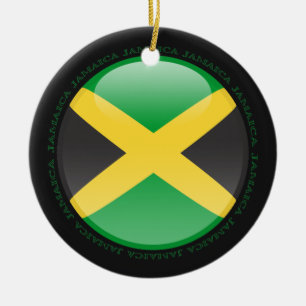Ornamento De Cerâmica Bandeira da bolha de Jamaica