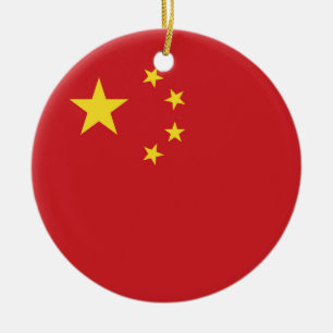 Ornamento De Cerâmica Bandeira da China