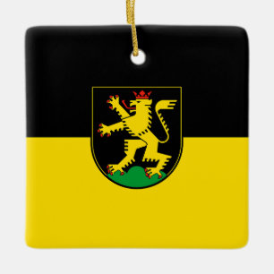 Ornamento De Cerâmica bandeira da cidade de Heidelberg símbolo da Aleman