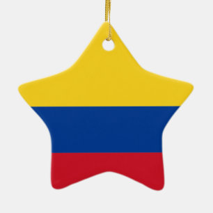 Ornamento De Cerâmica Bandeira da Colômbia