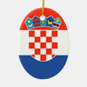 Ornamento De Cerâmica Bandeira da Croácia