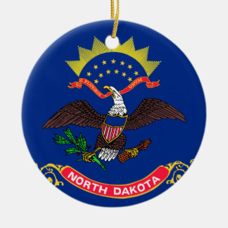 Ornamento De Cerâmica Bandeira da Dakota do Norte