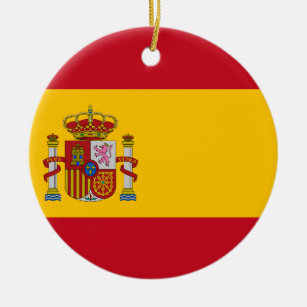 Ornamento De Cerâmica Bandeira da espanha - Bandera de España - bandeira
