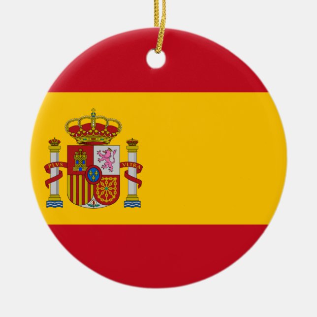 Ornamento De Cerâmica Bandeira da espanha - Bandera de España - bandeira (Frente)