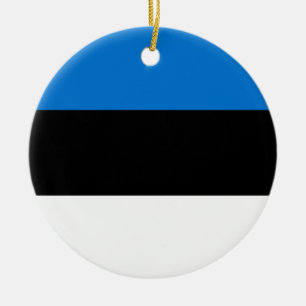 Ornamento De Cerâmica Bandeira da Estônia