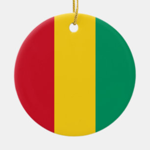 Ornamento De Cerâmica Bandeira da Guiné