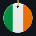 Ornamento De Cerâmica Bandeira da Irlanda<br><div class="desc">Bandeira da Irlanda</div>