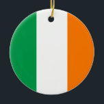 Ornamento De Cerâmica Bandeira da Irlanda<br><div class="desc">Bandeira da Irlanda</div>