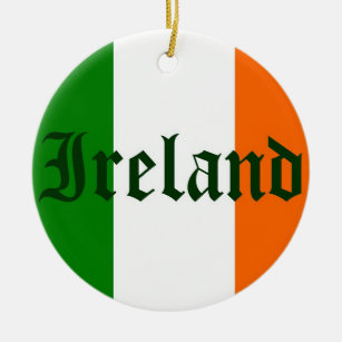 Ornamento De Cerâmica Bandeira da Irlanda