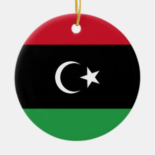 Ornamento De Cerâmica Bandeira da Líbia