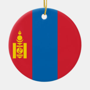 Ornamento De Cerâmica Bandeira da Mongólia