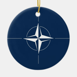 Ornamento De Cerâmica Bandeira da NATO