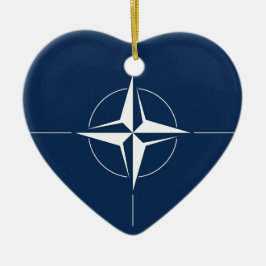 Ornamento De Cerâmica Bandeira da NATO