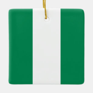 Ornamento De Cerâmica Bandeira da Nigéria (nigeriana)