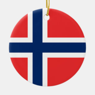 Ornamento De Cerâmica Bandeira da Noruega