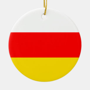 Ornamento De Cerâmica Bandeira da Ossétia do Sul