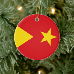 Ornamento De Cerâmica Bandeira da Região de Tigray