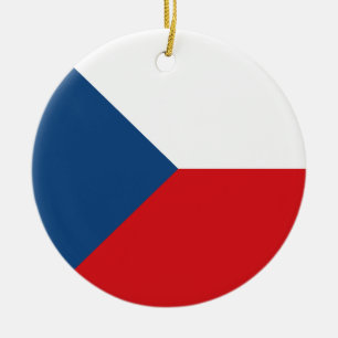Ornamento De Cerâmica Bandeira da República Checa
