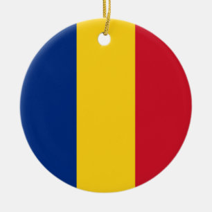 Ornamento De Cerâmica Bandeira da Romênia