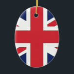 Ornamento De Cerâmica bandeira da União/ União do Reino Unido<br><div class="desc">bandeira da União/ União do Reino Unido</div>
