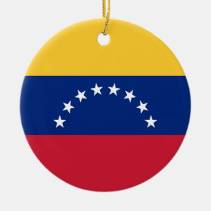 Ornamento De Cerâmica Bandeira da Venezuela
