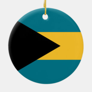 Ornamento De Cerâmica Bandeira das Bahamas