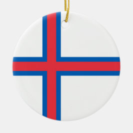 Ornamento De Cerâmica Bandeira das Ilhas Faroé