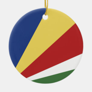 Ornamento De Cerâmica Bandeira das Seychelles