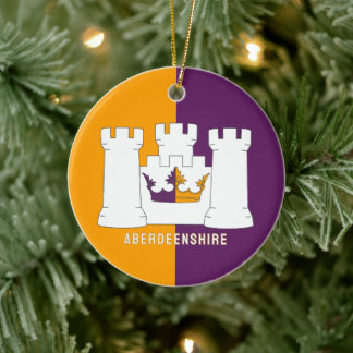 Ornamento De Cerâmica Bandeira de Aberdeenshire, Escócia