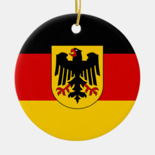 Ornamento De Cerâmica Bandeira de Alemanha - Bundesdienstflagge