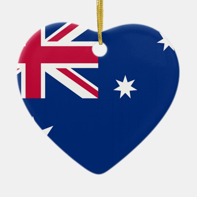 Ornamento De Cerâmica Bandeira de Austrália (Frente)