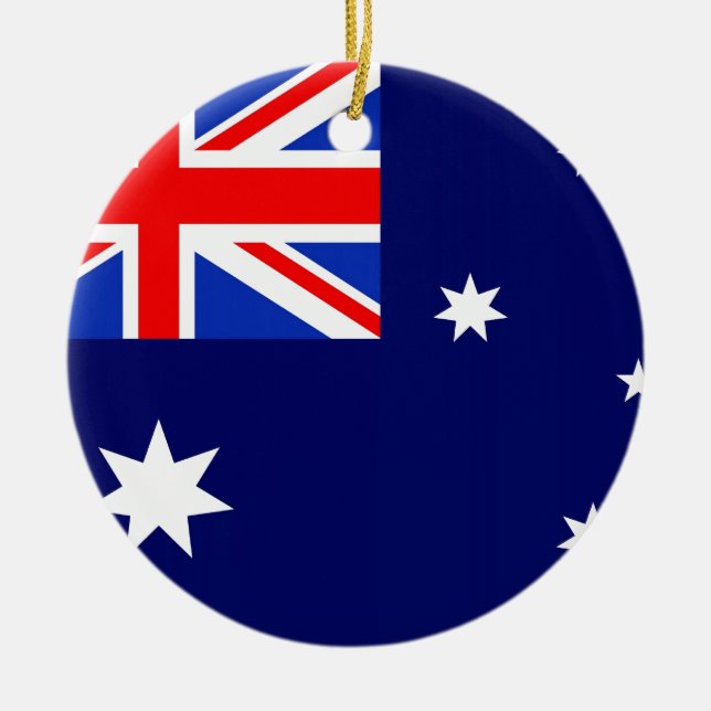 Ornamento De Cerâmica Bandeira de Austrália (Frente)