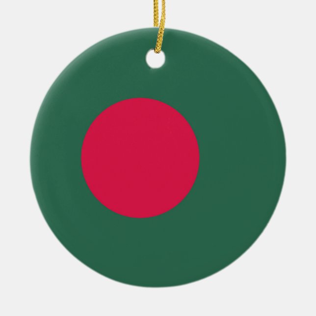 Ornamento De Cerâmica bandeira de Bangladesh (Frente)