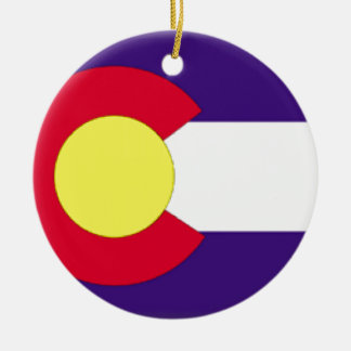 Ornamento De Cerâmica Bandeira de Colorado
