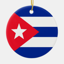 Ornamento De Cerâmica Bandeira de Cuba