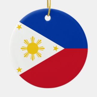 Ornamento De Cerâmica Bandeira de Filipinas