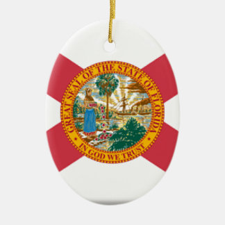 Ornamento De Cerâmica Bandeira de Florida