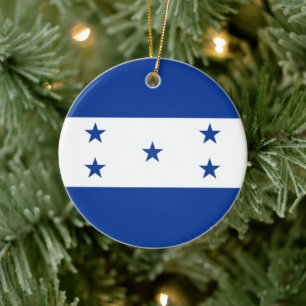 Ornamento De Cerâmica Bandeira de Honduras