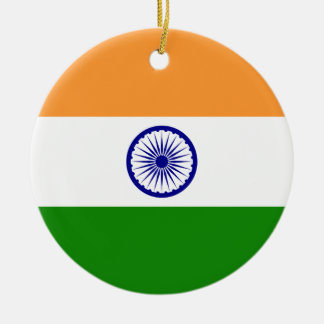 Ornamento De Cerâmica Bandeira de India. Bharat Ganrajya