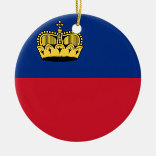 Ornamento De Cerâmica Bandeira de Liechtenstein